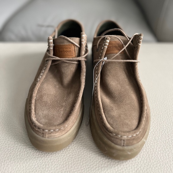NWOB - Barbour Men’s Perry Suede Shoes - US 9/EU 42 - Picture 1 of 6